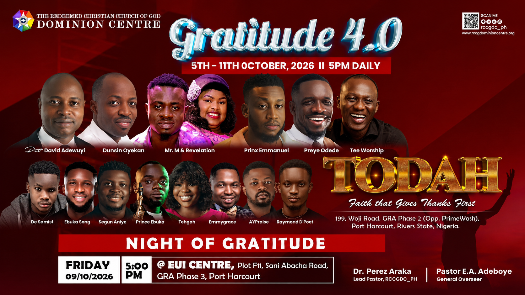 RCCG Dominion Centre Gratitude 4.0